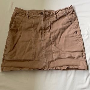 H&M Super Cute Light Brown Mini Skirt